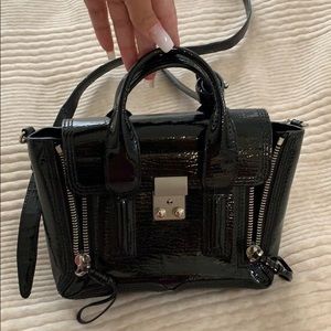 3.1 Phillip Lim Pashli Mini Satchel Patent Black